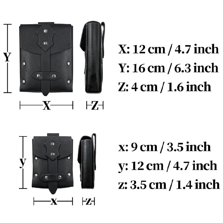 Medieval Knight Costumes Renaissances Potion Bottles Leather Belt Waist Bag Halloween Party Cosplay Costumes for Adults