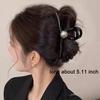 Vintage Pearl Black Hair Claws For Women Girls Temperament Hair Ornament Simple Hair Clips Hairpin Hair Accessories