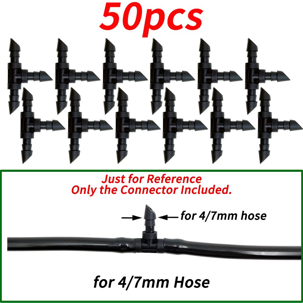 50-200PCS Durable 1/4'' C-type Hook Fixed Stem Support Holder Stakes for 4/7mm Hose Flowerpot Drip Irrigation Fitting Greenhouse