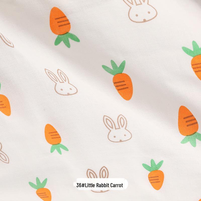 100% Cotton Double Layer Gauze Fabric: Cartoon Baby Pajamas, Drool Bibs, Bath Towels, Fabric Remnants.