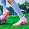 Size 34-46 Men/Women's Camouflage Football Boots Rubber Soft Sole Short Nail Artificial Turf Youth Children Football Shoes