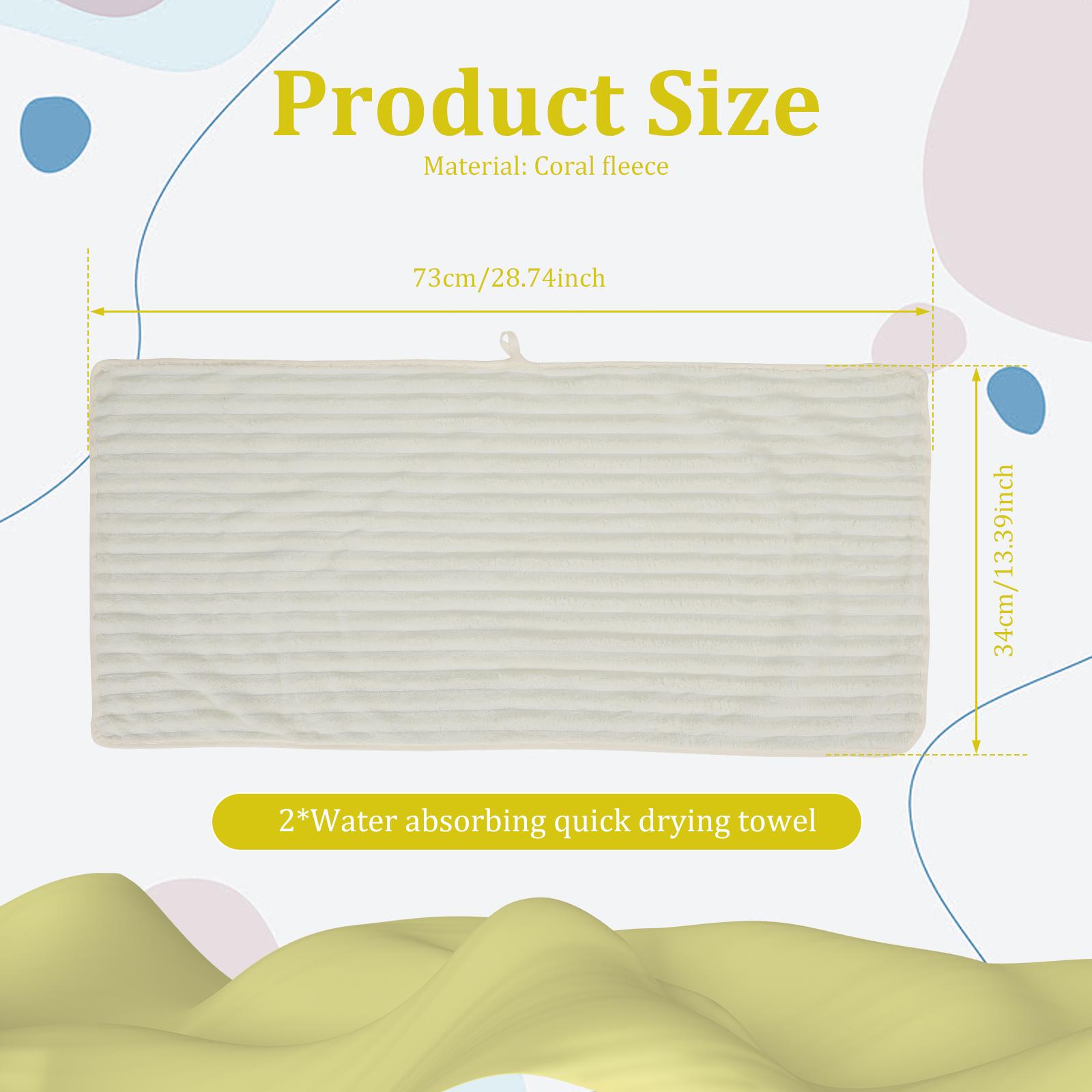 

2 шт. Банное полотенце Коралловый вельвет Впитывающее Полотенце для ванной Мягкое Удобное Мочалка Портативное Многоцелевое Мочалка для ванной