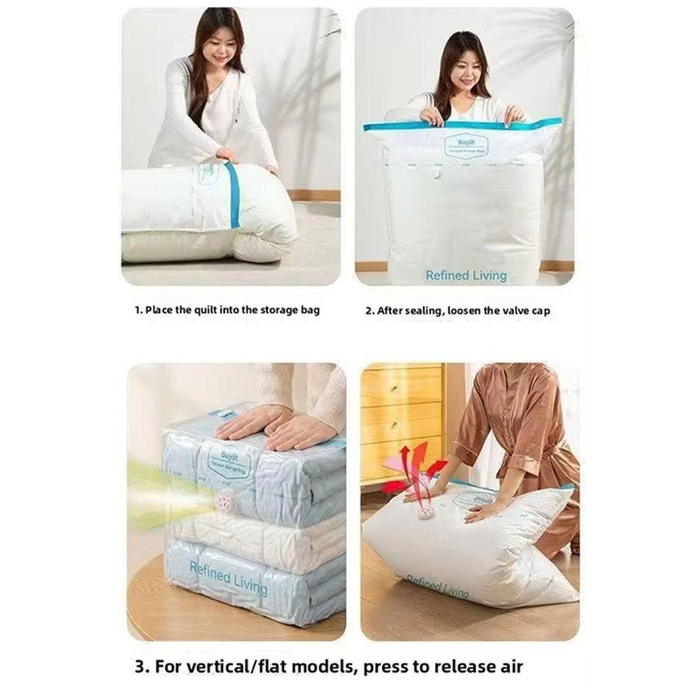 Large Capacity Vacuum Storage Bag Dust-proof Clothes Blankets Organizer  Travel Accessories