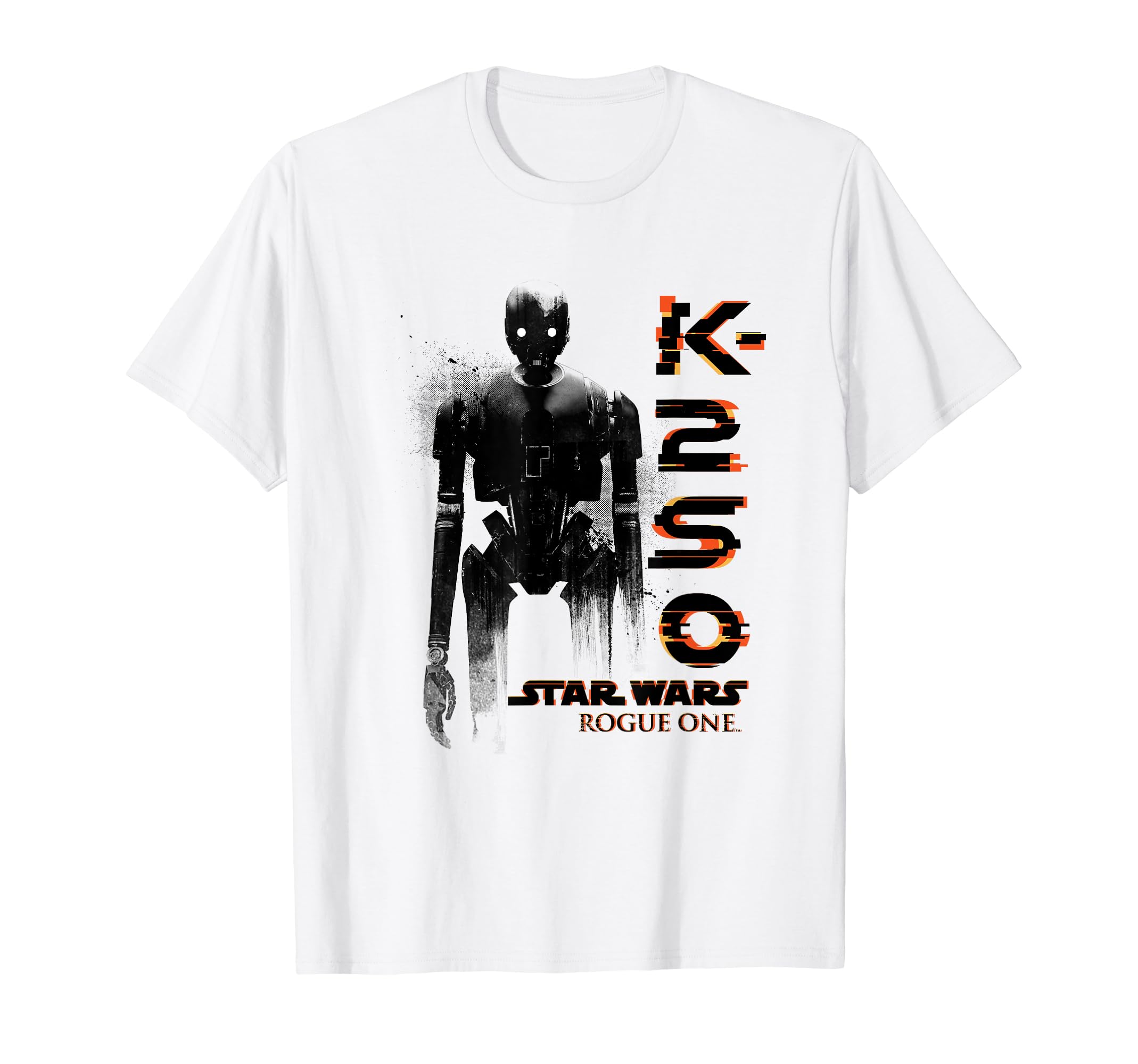 Star Wars Rogue One K-2SO Splat Paint Silhouette Chest Logo T-Shirt 4580₽