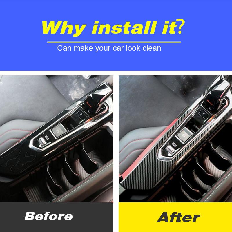 Car Center Console Gear Gear Armrest Box Frame Protect Cover For NEW Geely Coolray 2023-2024 Interior Modification Accessories