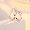 Adjustable Matching Heart Couple Rings for Men and Women - Unique Design