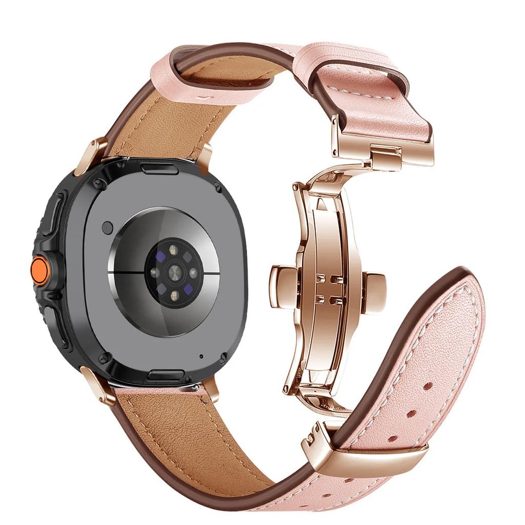 Premium Leather Band for Samsung galaxy watch 8 40mm 44mm  Business Strap for galaxy watch 8 classic 46mm Smartwatch Bracelet