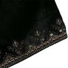 Black Spring Summer Autumn Women's Fashion Versatile Slim Fit Trendy Palace Embroidered Velvet Coat Women