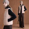 Wudao Minimalist Padded Stand-Collar Sleeveless Vest