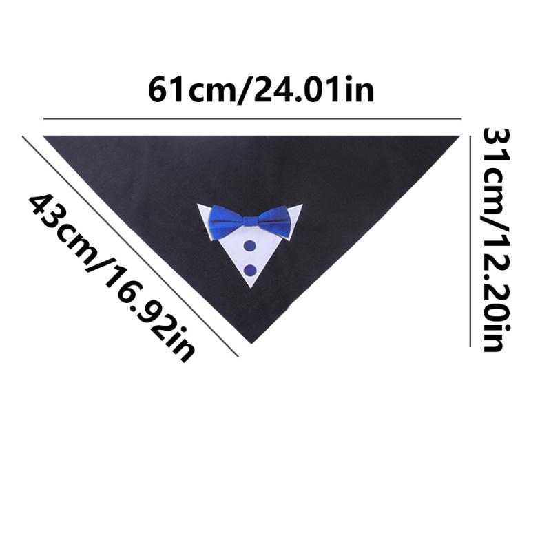 

Милые банданы-треугольники для собак с узором галстука-бабочки, шейный платок для питомца, регулируемые слюнявчики для питомца, мягкий щенячий платок, аксессуары