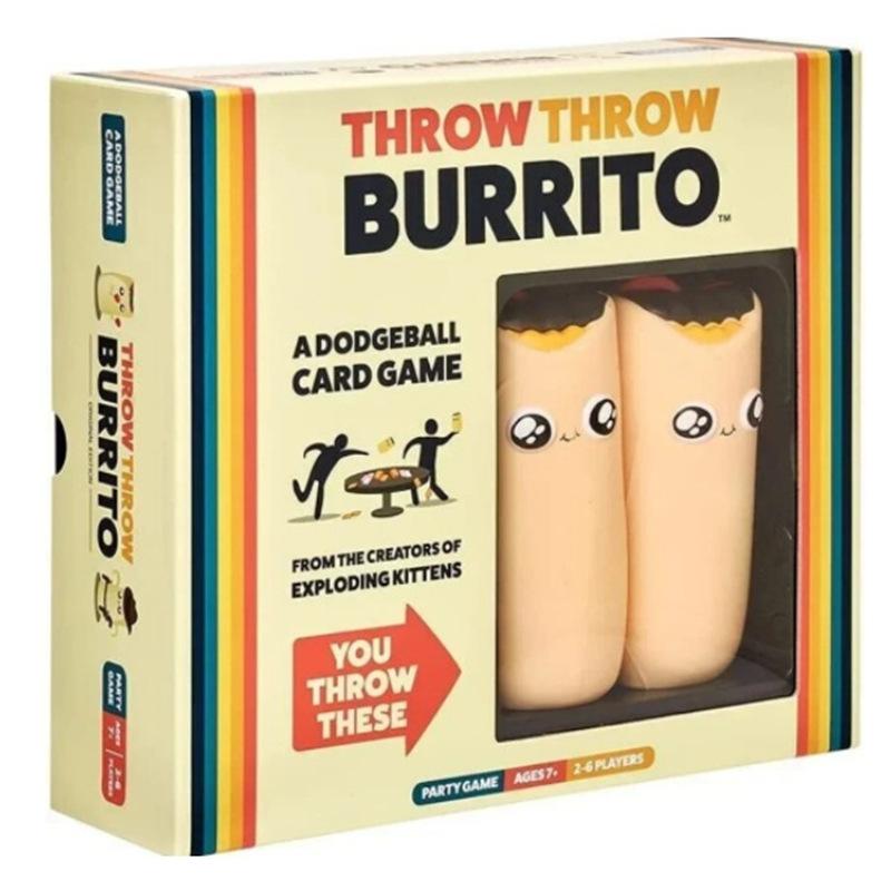 Throw Burrito Throw Card Board Games Family Entertainment Party Activity Item