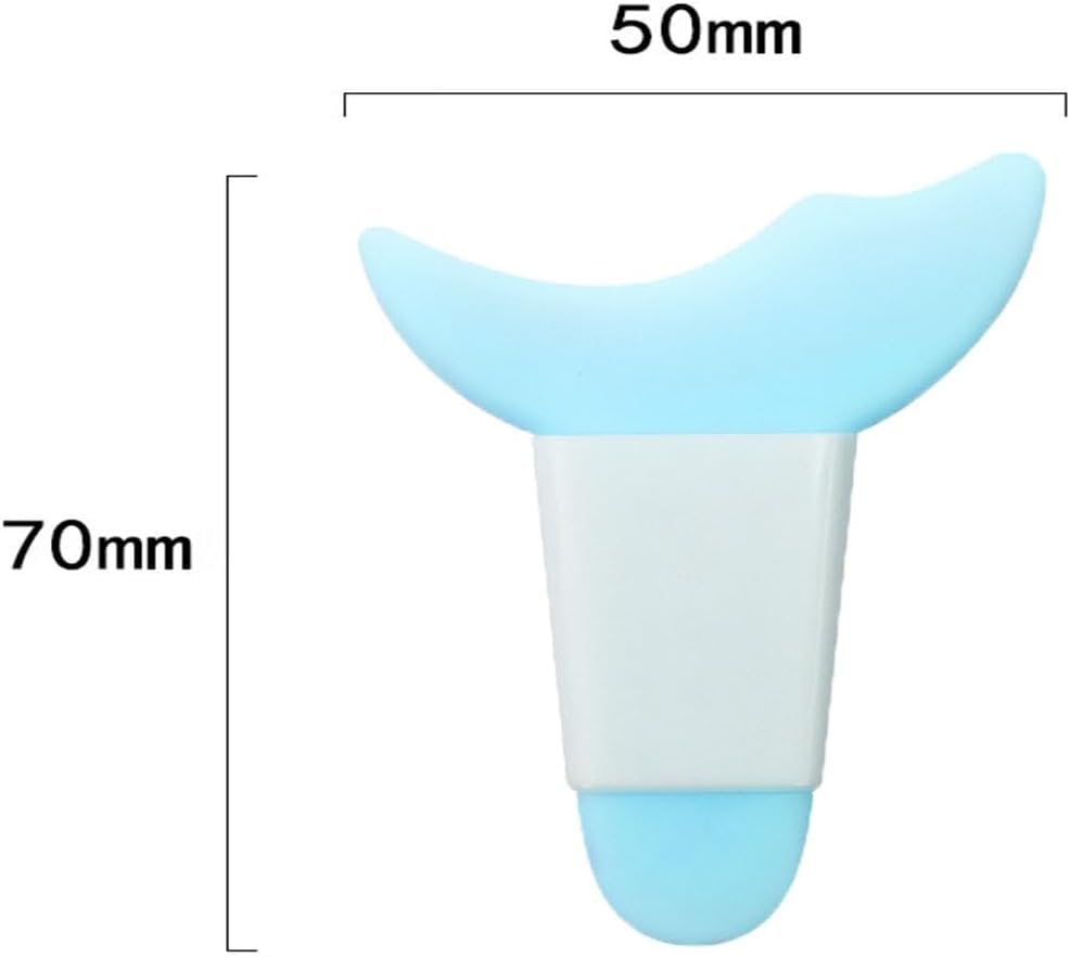 Mirhua Mascara Guard Eye Makeup Multifunctional Eye Makeup Mascara and Eyeshadow Application Support Auxiliary 7cm 5cm Translucent Blue of Aid,