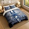 Bedding Set 1 Duvet Cover 2 Pillowcases Dallas Cowboys Print Soft Bed Linen Bedroom Decor