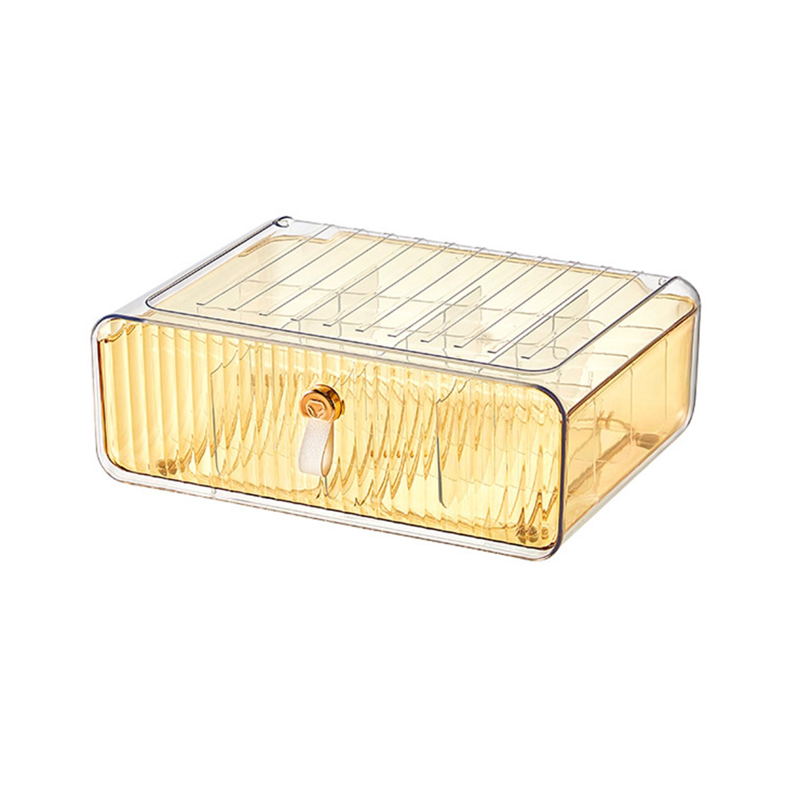 

Ящик для хранения нижнего белья, 16-ячеечный штабелируемый пылезащитный многофункциональный трусики, бюстгальтеры, детская одежда, носки, галстуки, ремни, разделитель, органайзер, товары для дома оранжевый