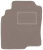 Alfombrilla de conductor beige para: Minivan Nissan Almera Tino (2000-2006)