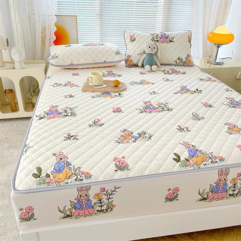 ins mattress protective cover Class A mattress cover dormitory bed cover bedspread all-inclusive padded Simmons protective cover three-piece set