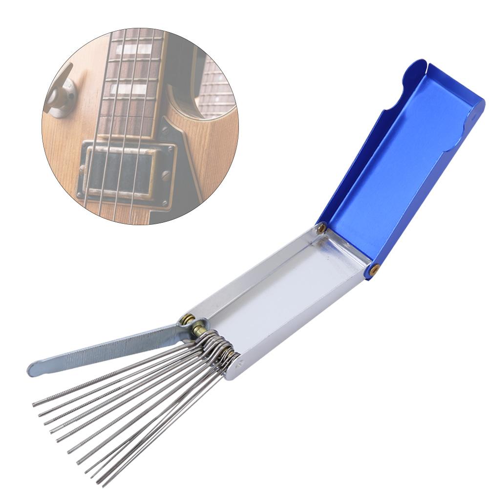 Guitar Repair Tool Kit Guitar Nut Slotting Files Set Musical Instrument Accessories(BoX Packed)