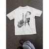 Y2K Los Angeles Print Unisex T-Shirt Short Sleeve Casual Top with Hand Gesture & Lettering,Relaxed Fit Round Neck Themed Outfits