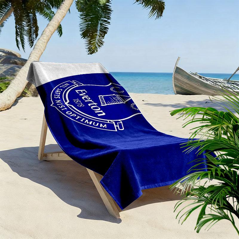 Everton Print Beach Towel, Large Soft Quick Dry Towel for Beach Camping Swimming