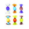 6pcs Vintage Colorful Murano Glass Sweets Candy Ornaments Wedding Party Gifts Home Tabletop Favors Christmas New Year Decoration