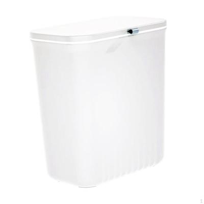 Trash Can Waste Bin Wide Mouth Wastebasket with Lid Garbage Container for Home Office