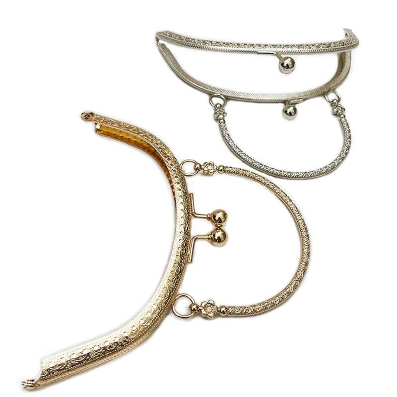 Purse Frame DIY Craft Semicircle Kiss Clasp Lock Coin Bag Semicircular Arched Shape Clutch Frame Purse Bag Purse Making