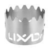Lixada Portable Outdoor 2-in-1 Ultralight Titanium Alcohol Stove Rack Windscreen Camping Hiking Backpacking