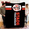 Stade Toulousain 2D Flat Pattern Flannel Blanket High quality All Seasons Warmth and Comfort Perfect for Christmas Gifts.MMT0918281