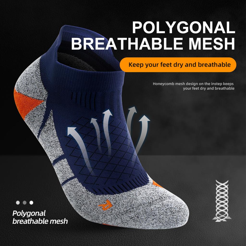 WRELS Coolmax Socks Man Women Sports Hiking Cycling Running Fabric Damping Socks Breathable Moisture-Wicking Outdoor Sports Sock