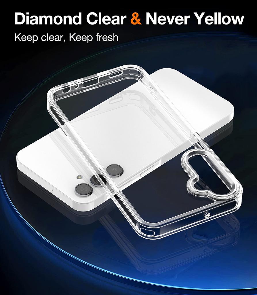 Luxury Shockproof Transparent Case for Samsung Galaxy S25 S24 S23 S22 Ultra Plus S25 Edge S25FE S24FE S23FE S21FE A53 A52 Cover