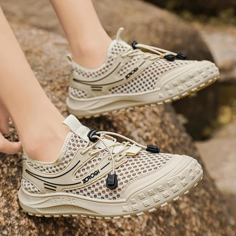 Fashion New Style Men's Mesh Shoe Fashion Mans Sneakers Breathable Outdoor Sports Water Hiking Sneaker Casual Lightweight Popular Model