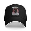 Pure Color Dad Hats Catzilla Casual Hat Sun Visor Caps Heavy Unisextal Music Cats Meme Peaked Cap