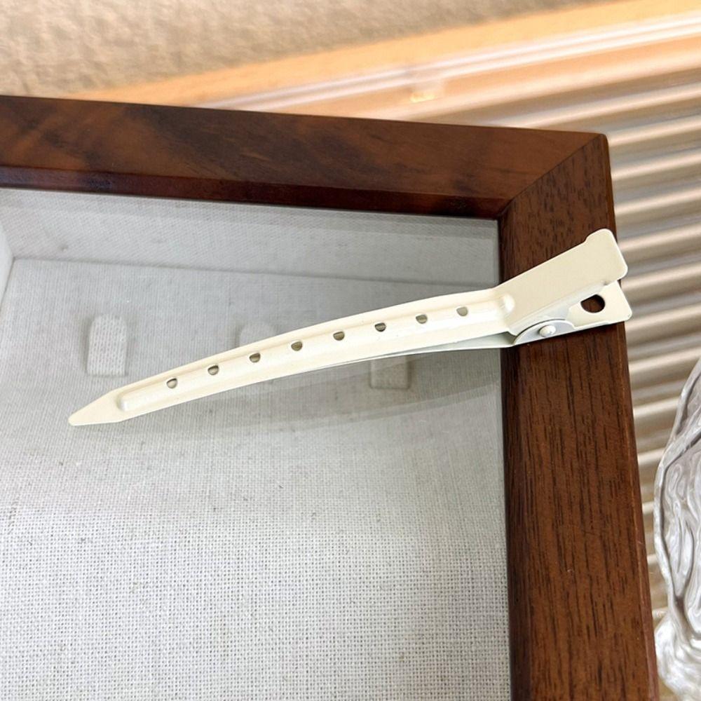 

Зажим для фиксации волос, бесследный зажим-утконос, инструменты для укладки волос, металлическая заколка для волос для женщин белый