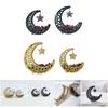 Hollow Moon Iron Tray for Eid Mubarak Dessert and Pastry Serving Platter Cake Storage Organizer Muslims Home Decoration
