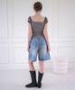KOOLKITTEN Retro Low Bermuda Denim Shorts (Light Indigo)