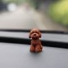 Resin Crafts Mini Animal Ornament Simulation Dog Action Figures Poodle Dog Figures  Birthday Gift