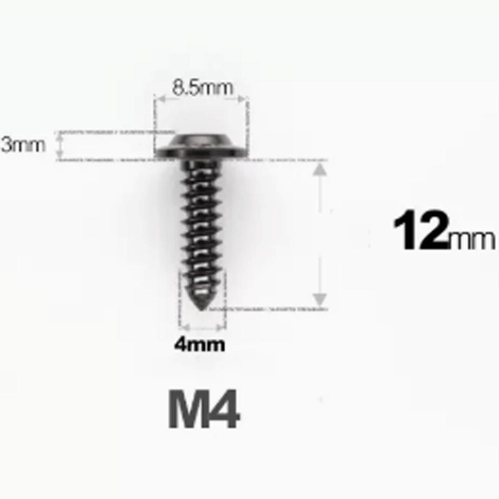 1 Pcs M4 M5 M6 X 12/14/16/20-55mm GR5 TC4 Titanium Alloy Screw Self-tapping  Torx Head Flange Motocycle Case
