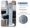 Girls' Medium-Large Tencel Denim Wide-Leg Summer Pants - Stylish & Slimming Long Pants