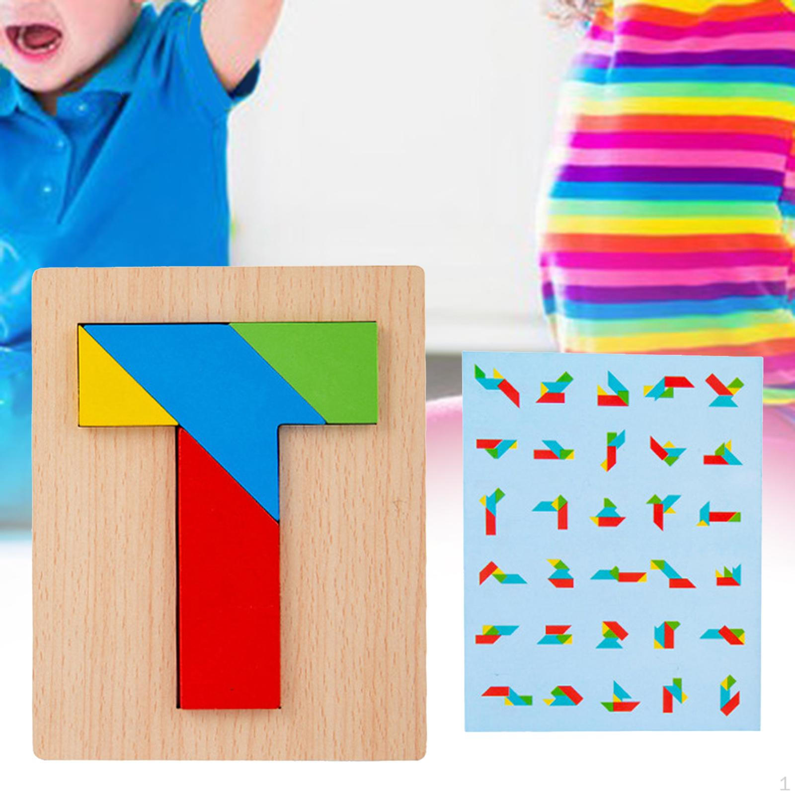 

Головоломки Танграм Головоломки Мелкая моторика Обучающие мероприятия Деревянные блоки-головоломки Style B