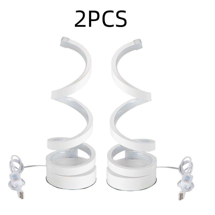 2025 E-commerce: Modern Spiral Desk Lamps, Adjustable LED Desk Lamps, USB Desk Lamps