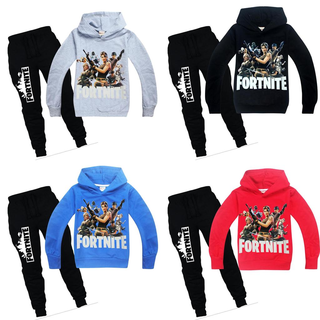 Hoodiespants Child Set Fortnite Hooded Clothing Sweatshirt Kids Clothing Game