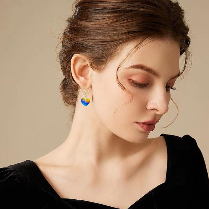 Glossy Silicone Loves Holographic Molds Light Shadow Earrings Pendant Mold DIY Ornaments Jewelry Epoxy Crafting Mold