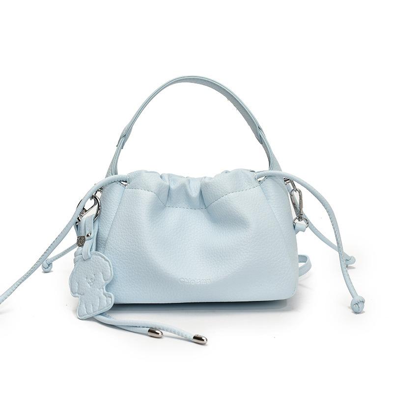 New Niche Design Simple and High-end Hand Pleated Bag Casual Commuting Versatile Lycheed Crossbody Bag