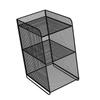 Storage Shelf Metal Heavy Duty Rack Side Shelving Table End Shelving Holder for Housheold Bedroom Black