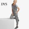 Dentist Uniform 2Pcs/Set Women Hospital Set V-neck Short Sleeve Pockets Tops Elastic Waist Nurse Top Jogger Pants Quick Drying Dental Nursing