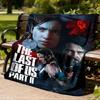 1pc The Last of Us Outdoor Flannel Blanket for Girls Soft, Lightweight Throw Perfect for Camping, and Gifting, Digital