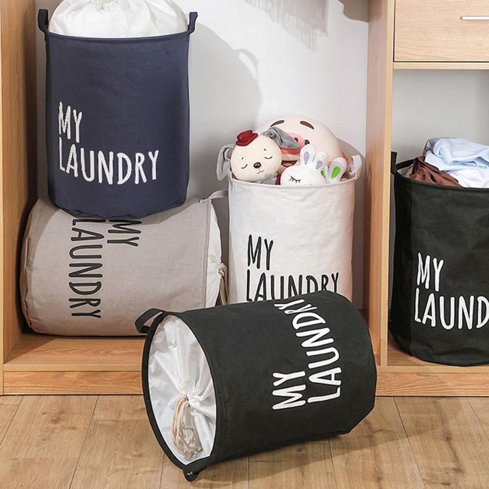 Moisture-Proof Household Round Band Storage Bag Clothes Storage Storage Basket Clothes Bag