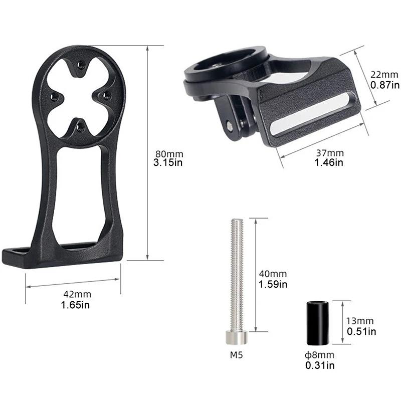 Fahrradvorbauhalterung - Legierungsfaserhalterung für Garmin/Bryton/Cateye, Stoßfester Halter für Scheinwerfer & Computer für MTB/Rennrad
