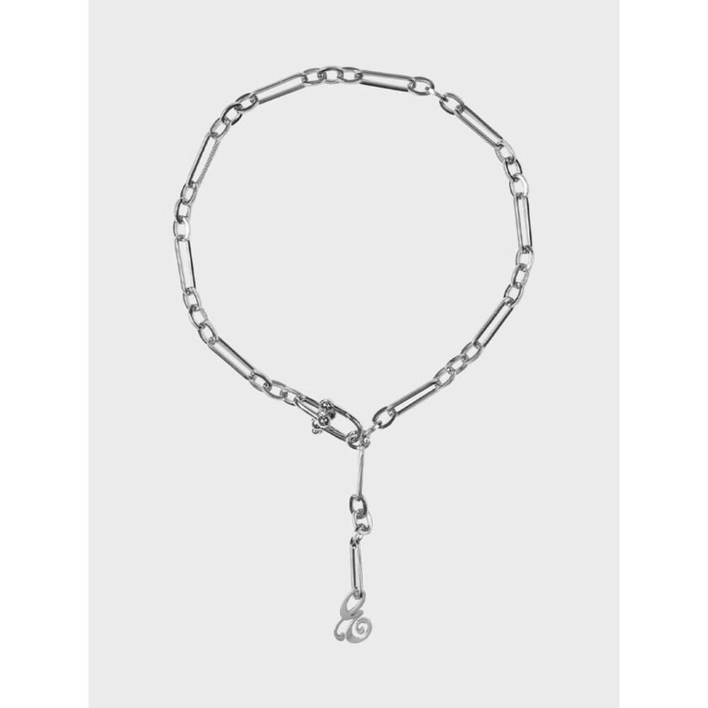 

2-Way Logo Chain Necklace (2 Colors) gold