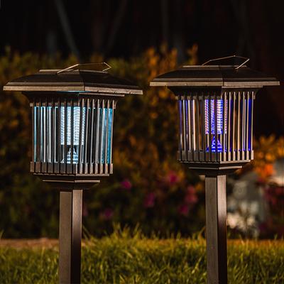 Solar Mosquito Killing Lamp Lawn Lamp Bug Zapper Outdoor Insect Fly Zapper Electric Shock Mosquito